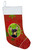 Min Pin Red and Green Snowflakes Holiday Christmas Christmas Stocking LH9335