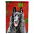 Caroline's Treasures SC9438-FLAG-PARENT Belgian Sheepdog Red and Green Snowflakes Holiday Christmas Flag, , multicolor - SC9438CHF