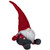 Chubby Plaid Gnome Sitting Figure Christmas Decoration - 18" - Red and Gray