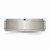 Chisel Titanium Ridged Edge 7mm Brushed and Polished Wedding Band TB197 - TB197K135