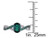 1.20 Carat (ctw) Lab-Created Emerald Twist Ring with Accent Diamonds in 10K White Gold - 08DLG1004292CEMW-9