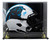 DJ Moore Signed Panthers Full Size Lunar Eclipse Speed Replica Helmet w/Case BAS