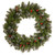 Unlit Silver Bristle, Cones, Red Berries and Glitter Artificial Christmas Wreath - 30-Inch