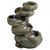 21.5" Illuminating River Five Basin Cascading Outdoor Garden Fountain