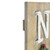 23.75" Vertical Beige Wooden Noel Christmas Sign with Santa's Belt