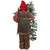 48" Santa Claus with Artificial Flocked Alpine Tree Christmas Figure