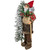 48" Santa Claus with Artificial Flocked Alpine Tree Christmas Figure