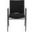 31" Black Contemporary Square Stacking Chair with Arms