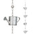 Watering Can Metal Rain Chain 100  Inches Long Outdoor Garden Decoration