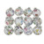 12ct Clear 'The Twelve Days of Christmas' Glass Disc Ornaments 3"