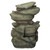14" Lost Falls Hand Finished Illuminated Outdoor Garden Statue