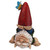 10.5" Hand Standing Gnome Hand Painted Outdoor Garden Statue