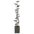 84" Bronze Floral Metal Tower Fountain