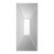 45" Geometric Modern Wooden Framed Beveled Rectangular Wall Mirror