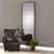 72" Antiqued Black Oversized Rectangular Framed Dressing Mirror