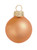 Burnt Glass Christmas Ball Ornaments 2" (50mm) - Matte Orange - 28ct