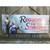 Red and Blue Reason for the Season Christmas Rectangular Sign with Rope Hanger 4" x 10"