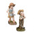 19" Beige and Brown Farmer Fanny Outdoor Garden Statue