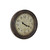 26.5" Brown and Black Distressed Round Wall Clock