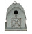 10.5" Gray and Brown Birdhouse Decor with Top Hanging Loop