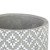 5.25" Gray and White Textured Floral Planter - 34247663