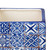 5” Blue and White Tile Decorative Square Planter