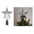 11.5" Lighted Silver Kaleidoscope Star Christmas Tree Topper - Cool White Lights