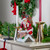 11" Red Santa Going Down The Chimney Christmas Tabletop Figurine
