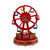 11.25" Red and Gold LED Lighted and Musical Rotating Christmas Ferris Wheel