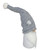 28" White and Gray Gnome With a High Pile Fleece Snowflake Bendable Winter Hat