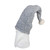 28" White and Gray Gnome With a High Pile Fleece Snowflake Bendable Winter Hat