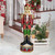 36" Lighted Holiday Bavarian Nutcracker Christmas Statue