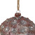 Mercury Silver Distressed Glass Christmas Ball Ornament 3.5" (88mm)