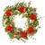 Mixed Ivy Artificial Floral Wreath, Red 32-Inch