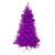 7' Metallic Purple Tinsel Artificial Christmas Tree - Unlit