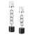 Set of 2 Ring Candle Holders with Marble Bases 24"