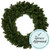 Pre-Lit Commercial Canadian Pine Artificial Christmas Wreath - 6' - Multi Lights