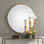 38” Mackai Round Gold Mirror