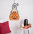 23.4'' Orange and White Halloween Hanging Ghost Figurine with Pumpkin