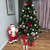 32" Red and Gold Santa Claus with Gifts Christmas Figure