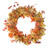 Orange Berries and Leaves Twig Artificial Wreath - 32-Inch, Unlit