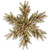 32" Pre-Lit B/O Dunhill Fir Artificial Snowy Christmas Snowflake – White LED Lights
