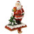 6.5" Santa Holding Gift Box Christmas Stocking Holder