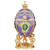 6.5" Purple and Gold Royal Fleur De Lis Embellished Easter Egg