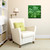 Green Home Blessing St. Patrick’s Day Square Cotton Wall Art Decor 16" x 16"