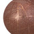 2-Finish Rose Gold Etched Stripes Glass Christmas Ball Ornament 4" (100mm)