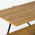 60.75" Brown and Black Two-Tier Plank Display Table