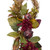 28" Autumn Harvest Mums with Pomegranate Autumn Grapevine Teardrop Swag - Unlit