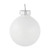 10ct White Shiny and Matte Glass Ball Christmas Ornaments 1.75" (45mm)