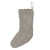 17.5" Taupe Brown Traditional Solid Christmas Stocking